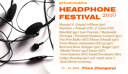 headphone flyer festival 